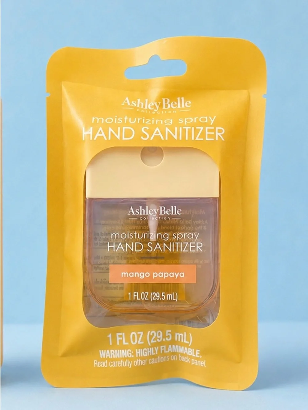 Gentle Foaming Face Wash & Mango Papaya Hand Sanitizer — Yellow